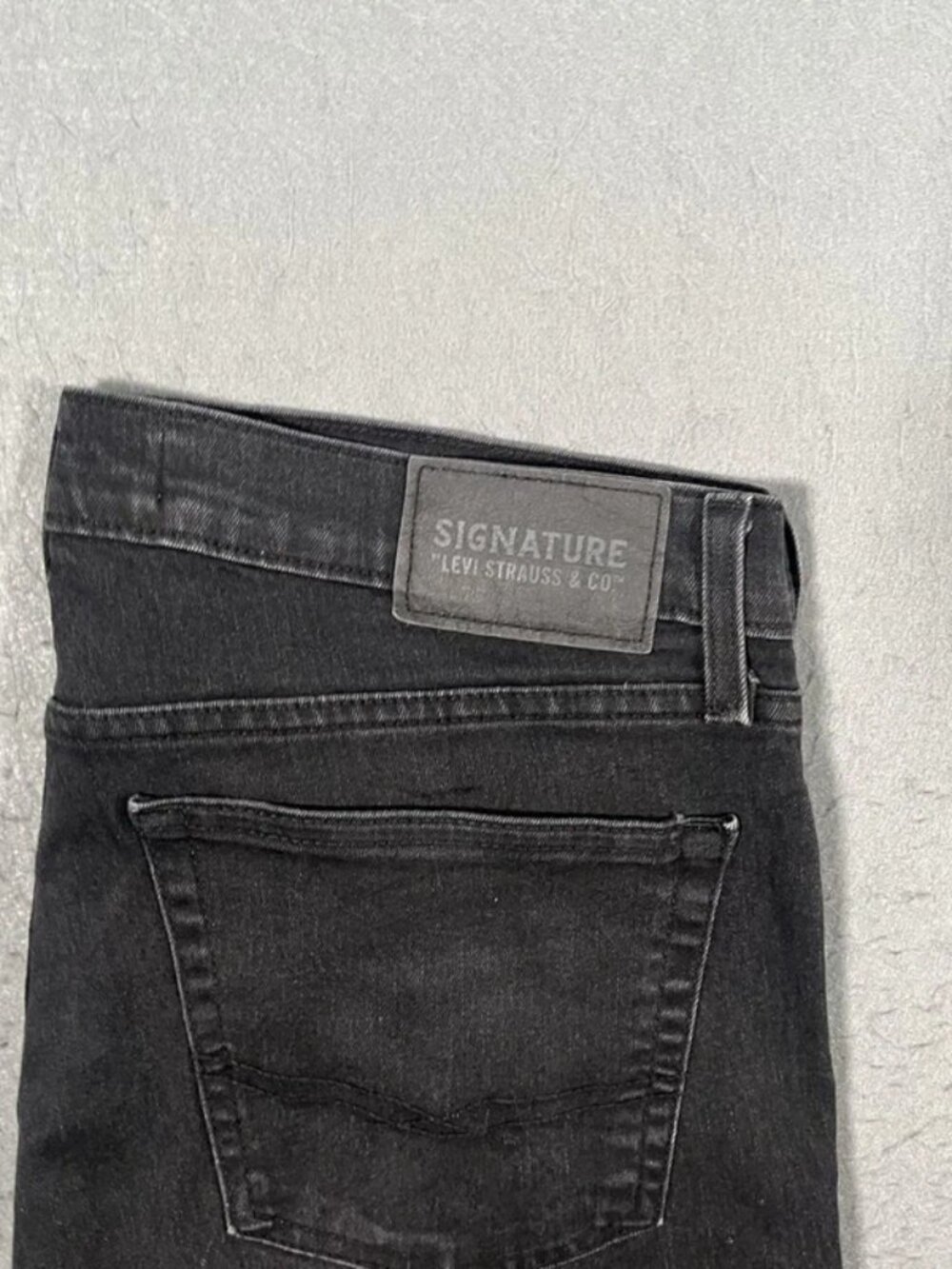 Levi’s Signature Black Slim Denim Jeans W34 L31 - Picture 2 of 5